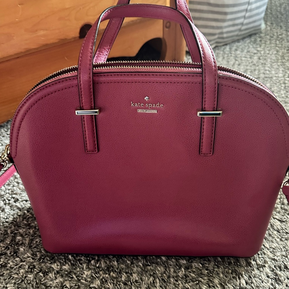 Kate Spade Burgundy Crossbody Bag